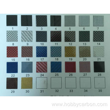 Colorful carbon fiber sheet with light weight